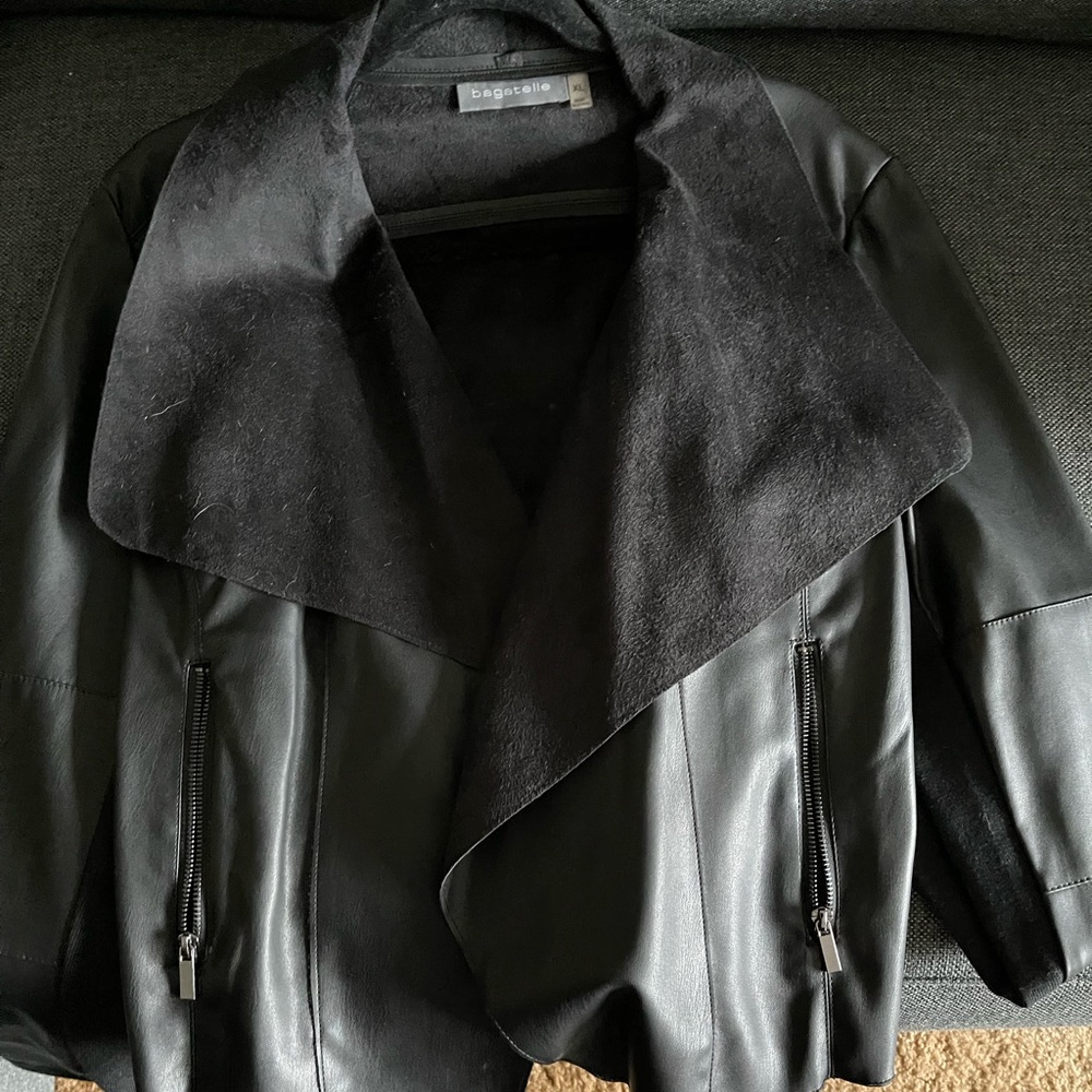 COPY - Bagetelle faux leather motorcycle jacket